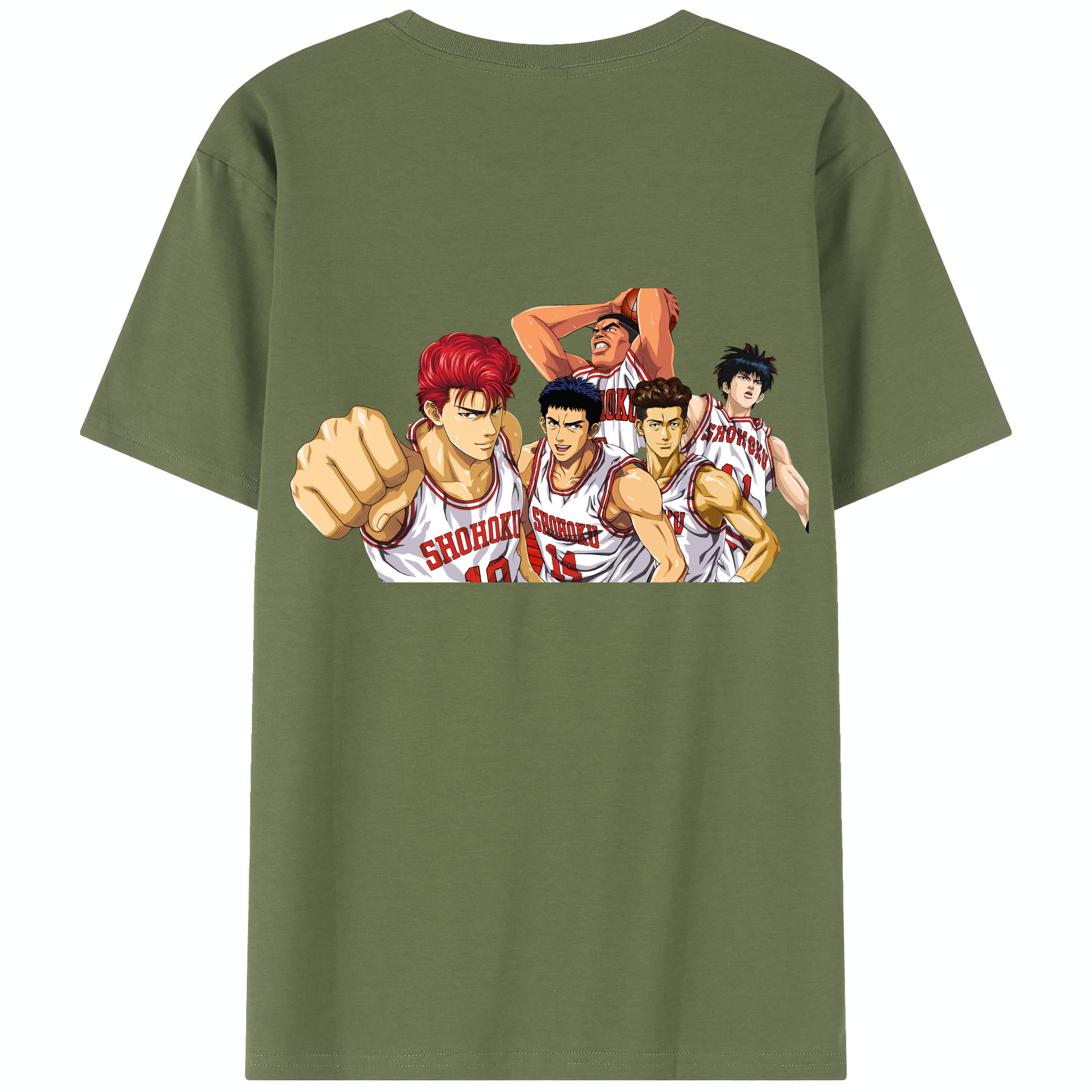 SLAM DUNK／スラムダンク 綿100％半袖Tシャツ（背面プリント）